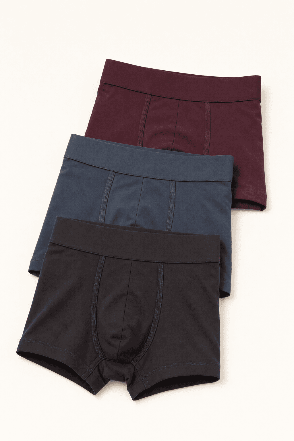 Boxer da uomo in cotone color antracite, vista frontale