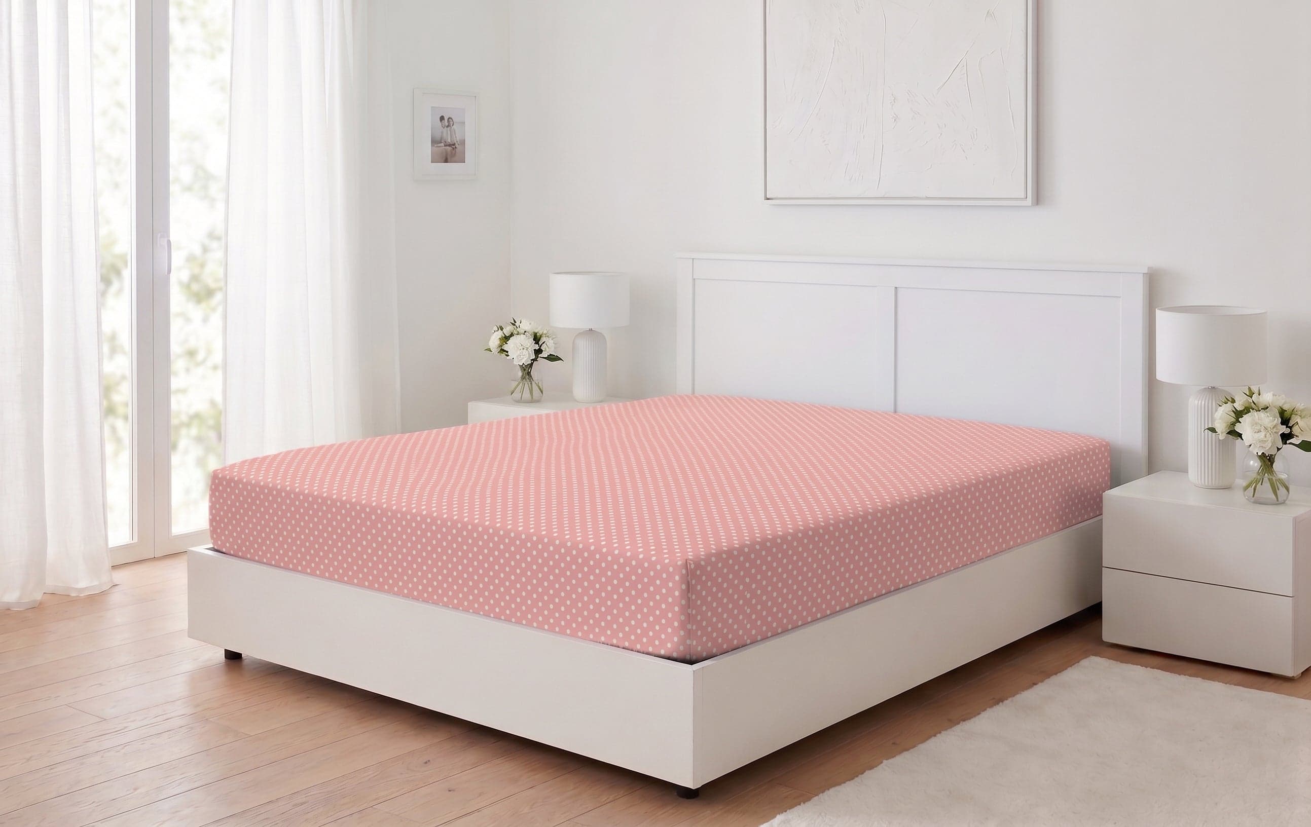 Lenzuola con angoli letto singolo PUNTOS — MALVA