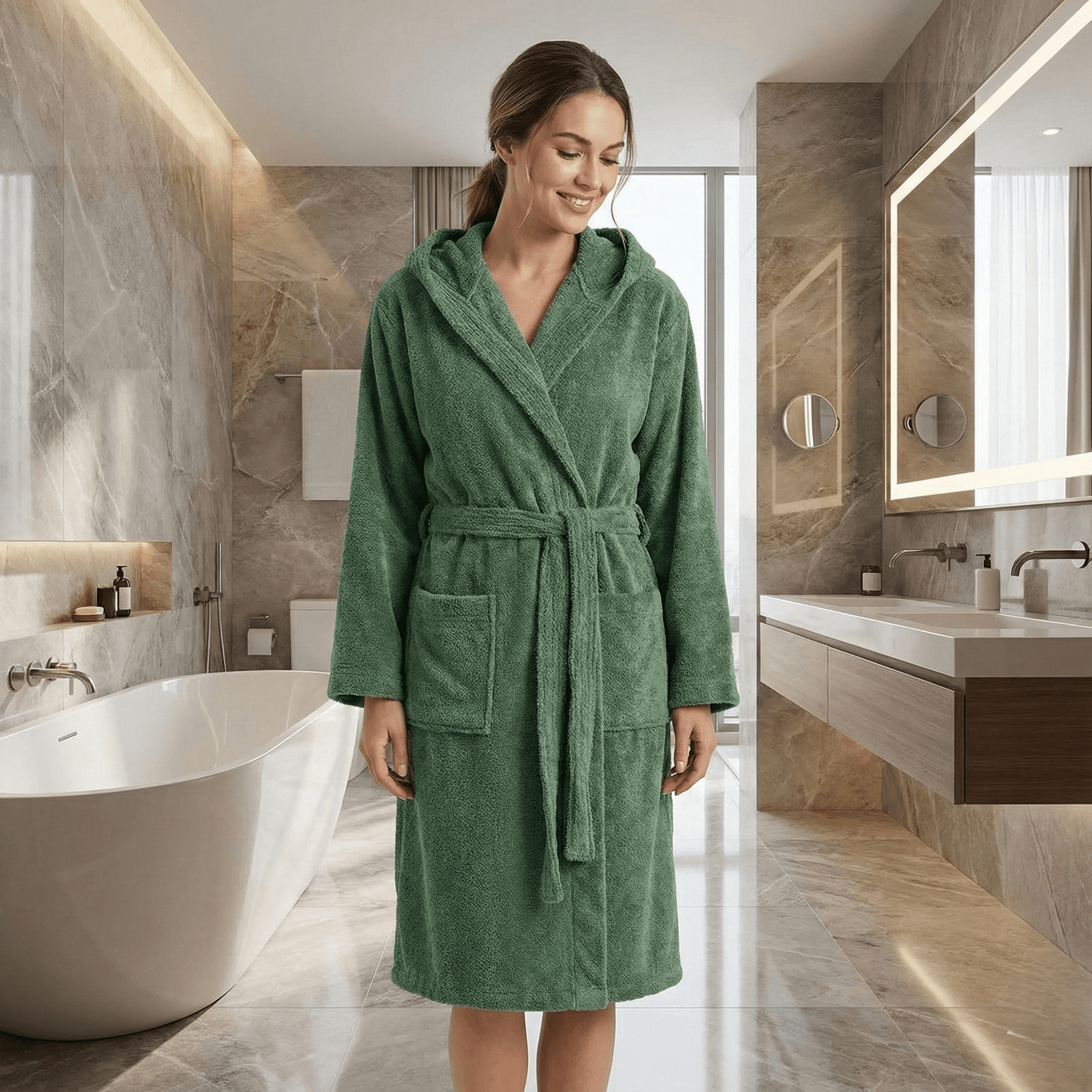 Accappatoio spugna 100% Cotone CALEDONIA