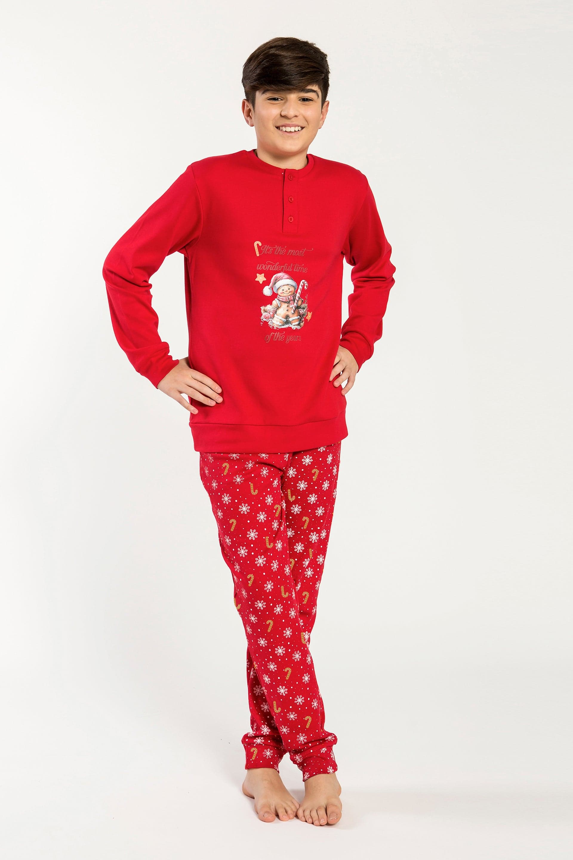 Pigiama Ragazzo Interlock Xmas Ginger