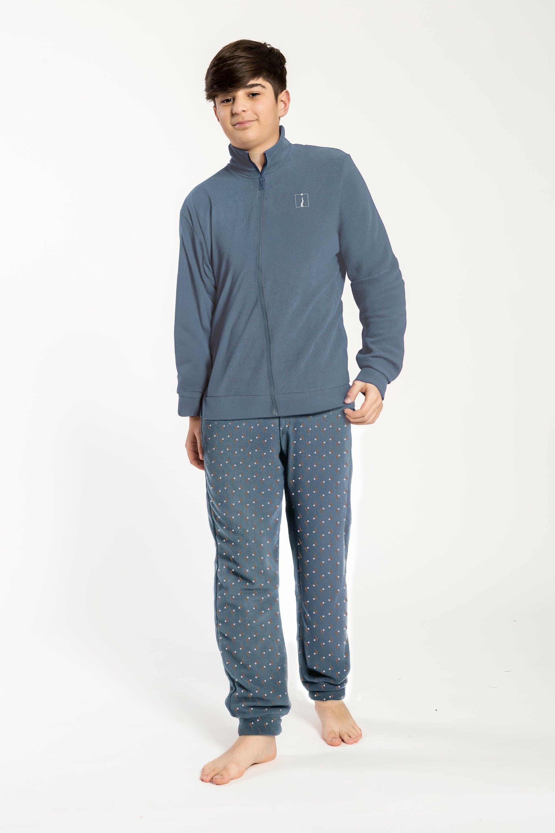 Pigiama Ragazzo Coral Aperto C/Zip Felix