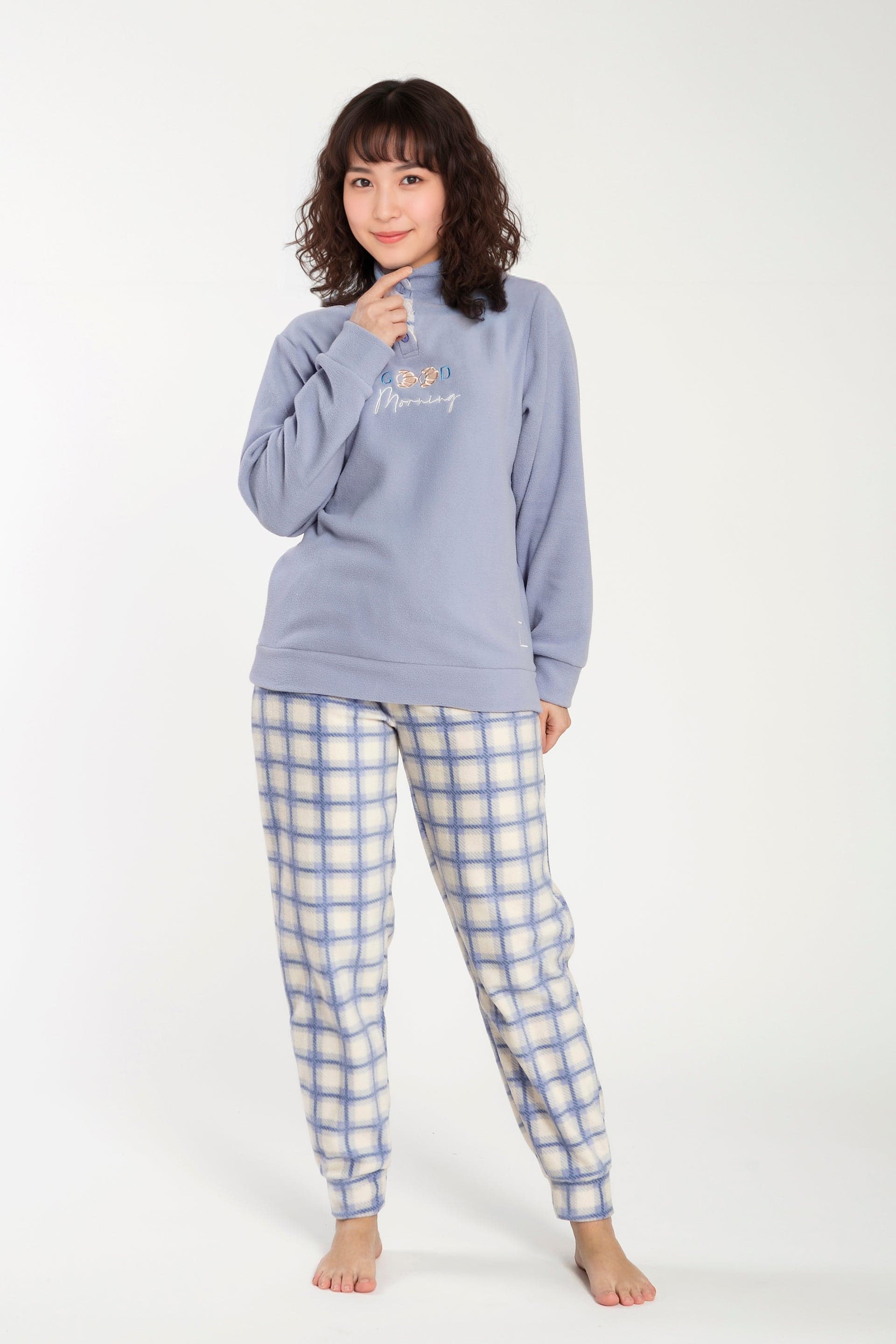 Pigiama Donna Micropile Blanca