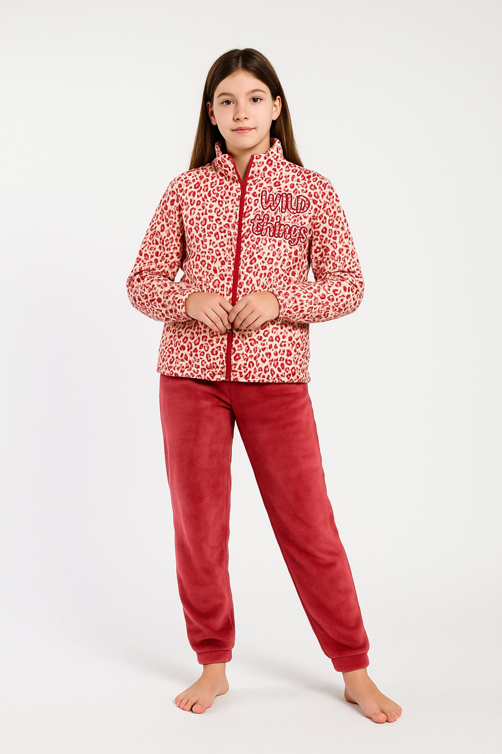 Pigiama Ragazza Flannel Aperto C/Zip Soledad