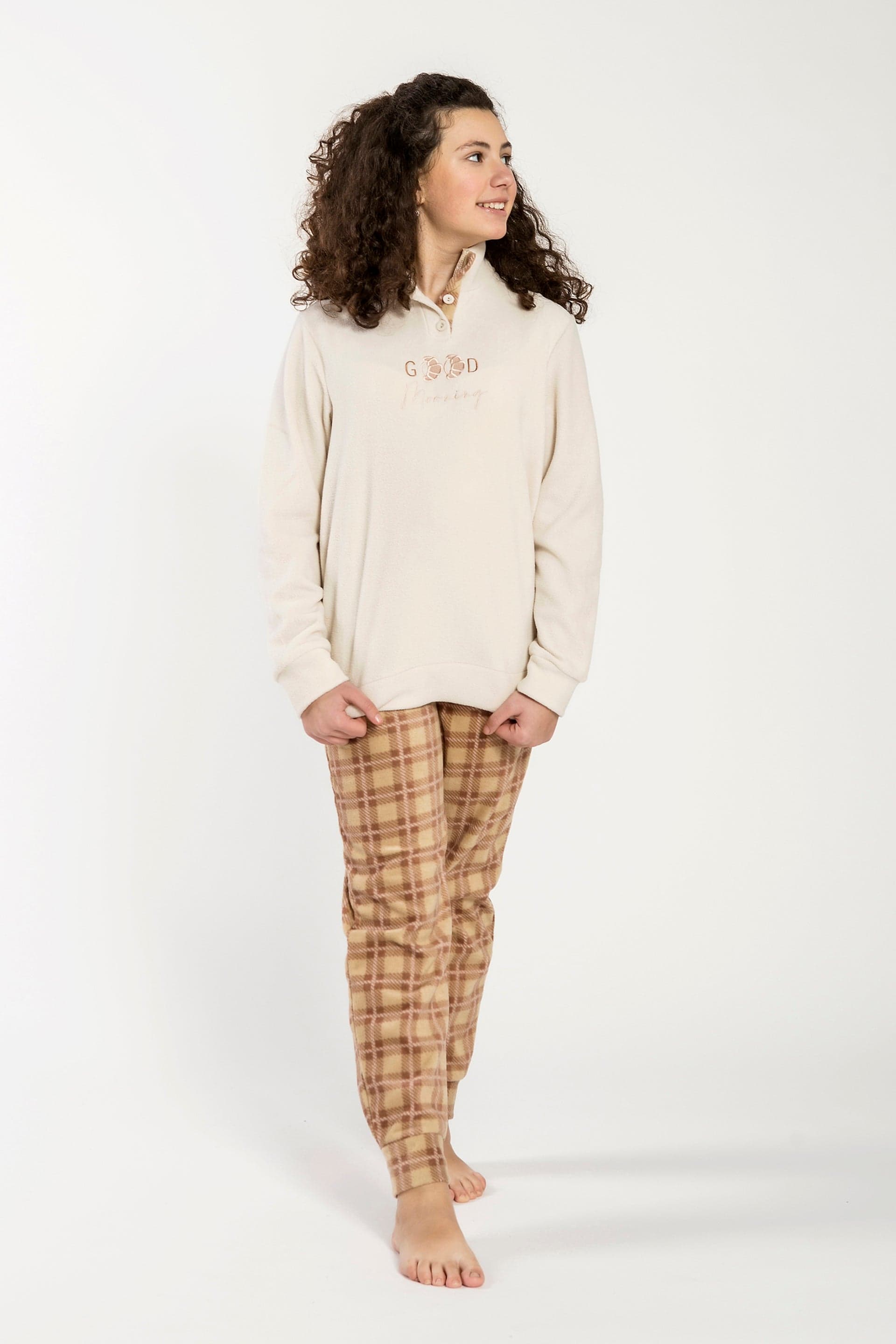 Pigiama Ragazza Micropile Blanca