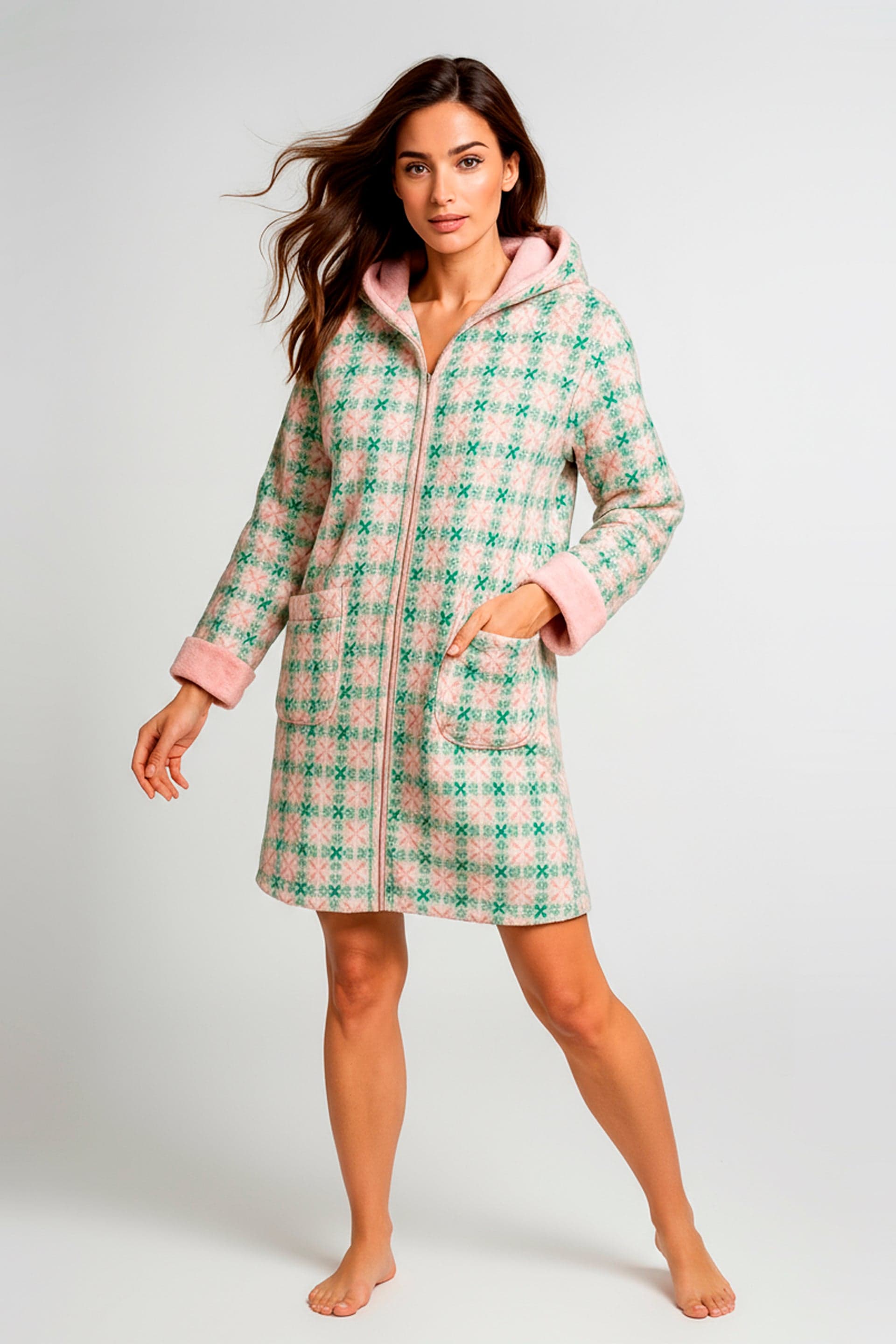 Vestaglia Calibrata Flannel C/Zip Lola