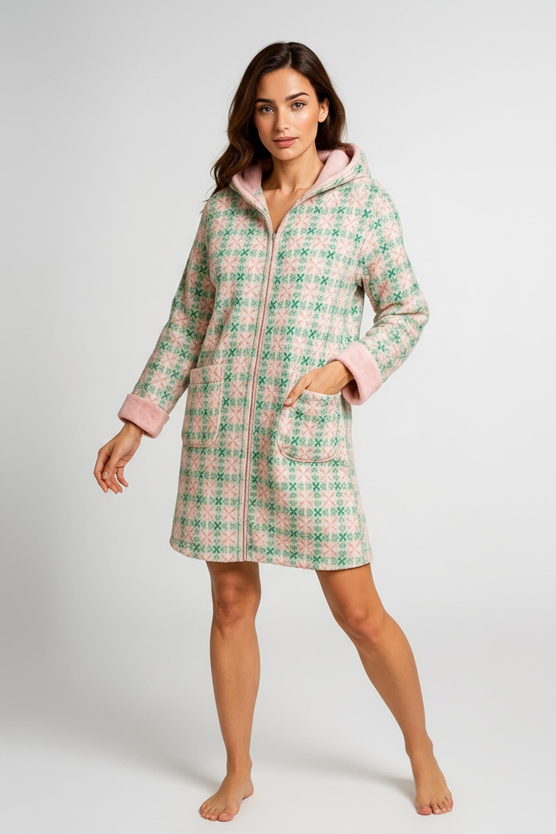 Vestaglia Donna Flannel C/Zip Lola