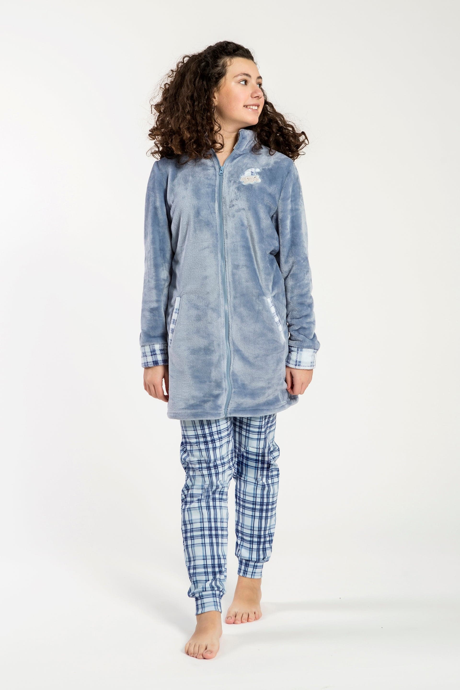 Vestaglia Ragazza Flannel C/Zip Ines