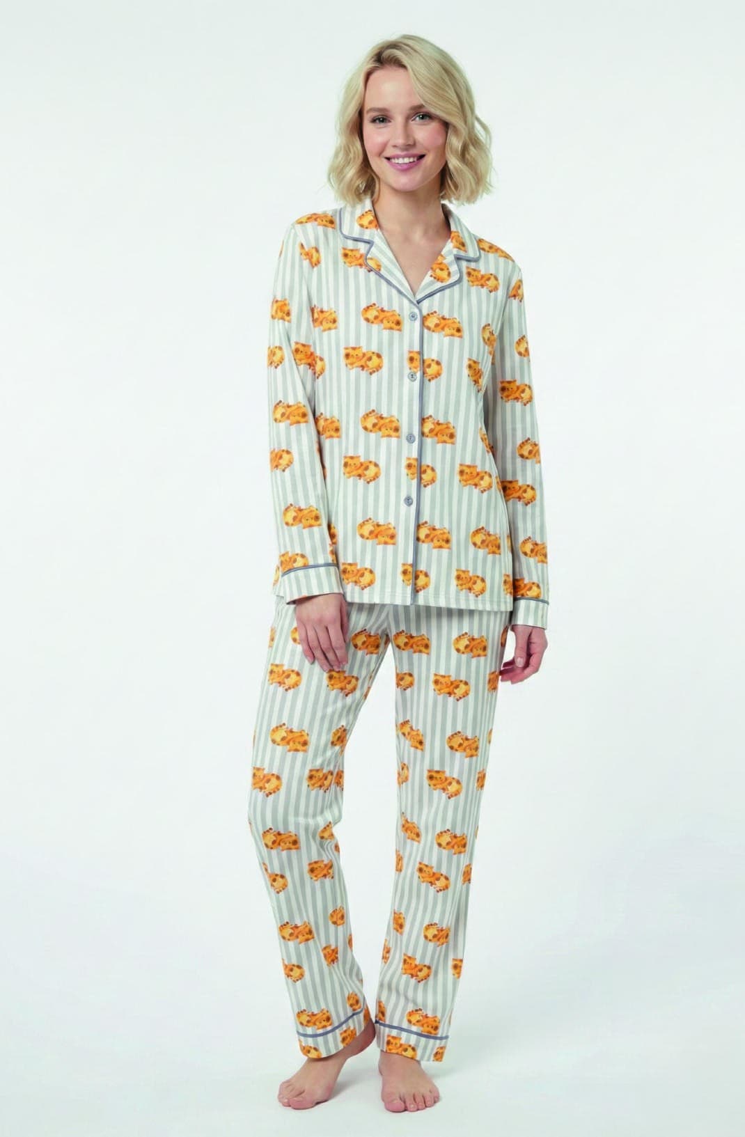 Pigiama bimba Interlock aperto linea Aleksandra