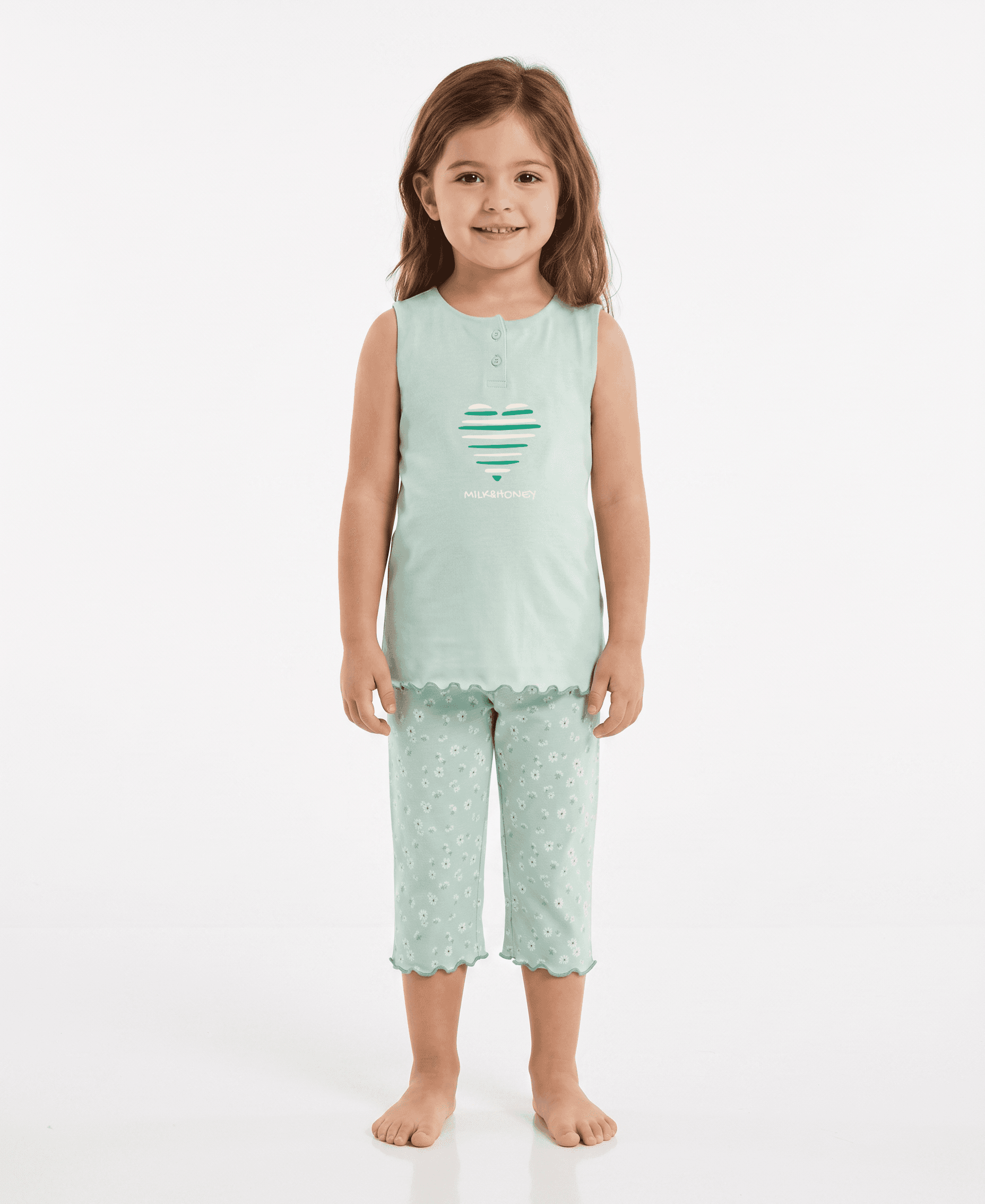 Pigiama bambina capri spallina larga ANAIS — Giada