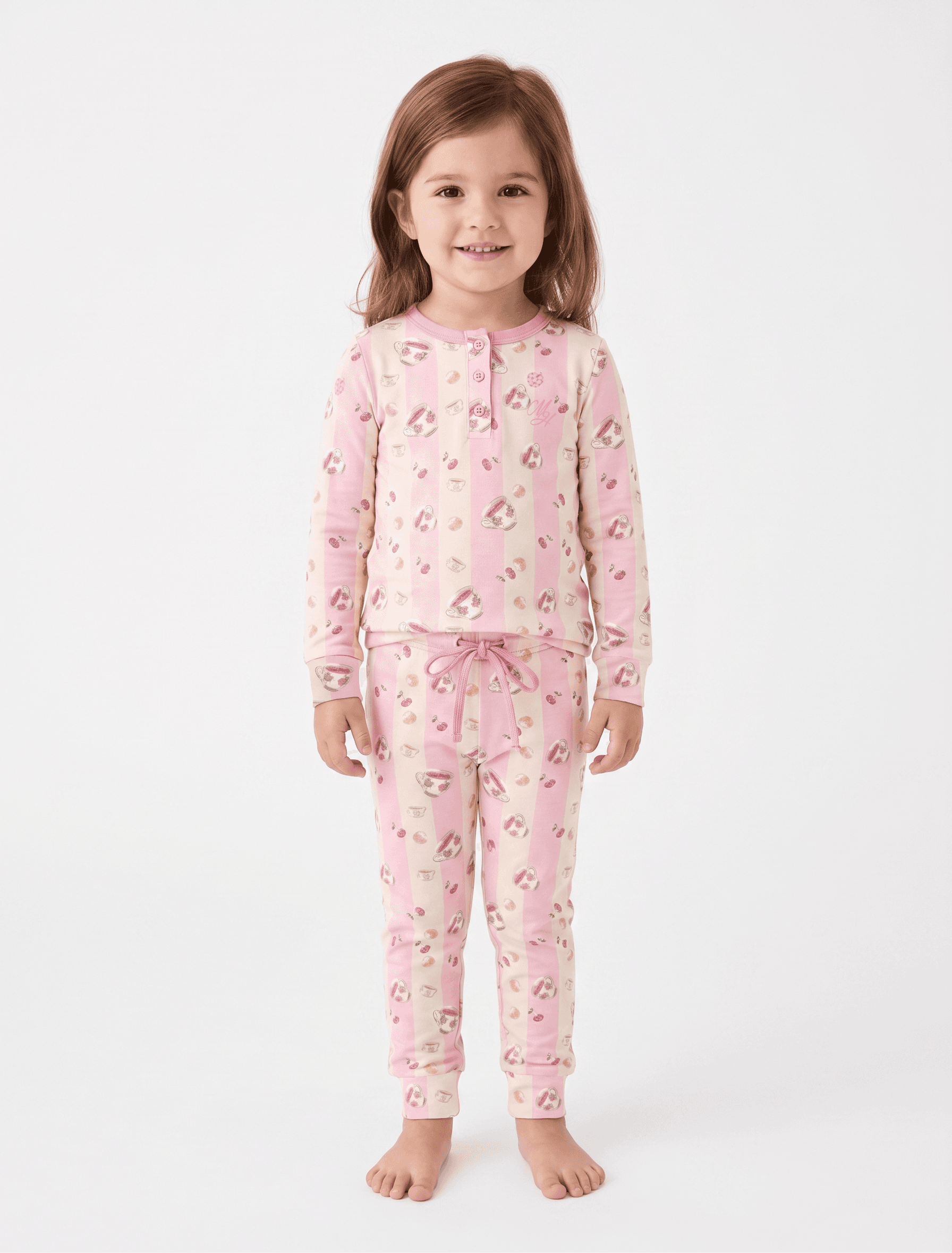Pigiama bambina manica lunga ELISE — Malva