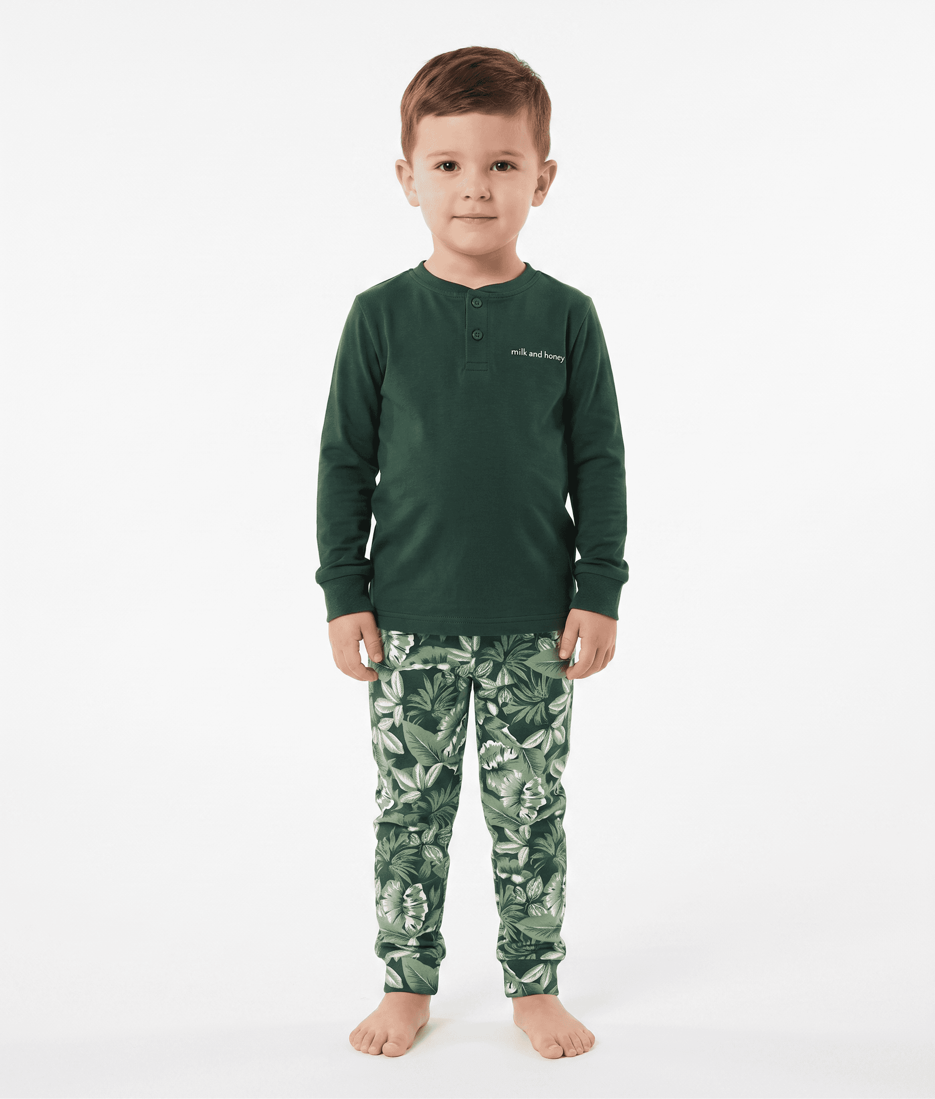 Pigiama bambino manica lunga THIAGO — Pino