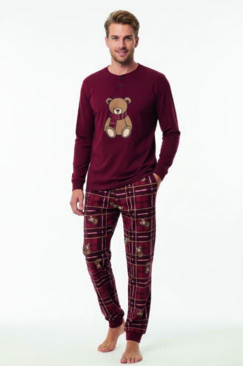 Pigiama uomo Interlock linea Grew Red